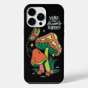 Träume wahr werden lassen Farbige Pilze Schmette iPhone 14 Pro Max Hülle