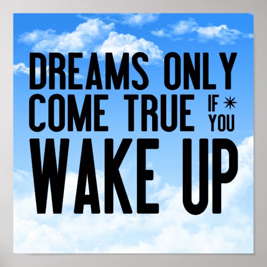 Träume wahr werden poster (Vorne)