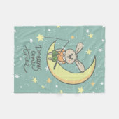 Träume wahr werden | Sonnig auf dem Mond Fleecedecke (Vorderseite (Horizontal))