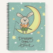 Träume wahr werden | Sonnig auf dem Mond Notizblock (Vorderseite)