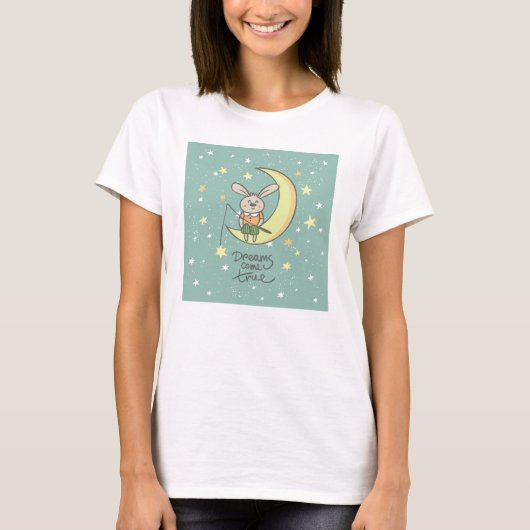 Träume wahr werden | Sonnig auf dem Mond T-Shirt (Vorderseite)