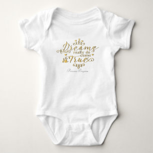 Träume wahrhaft kommen Personalisiertes ein Stück Baby Strampler