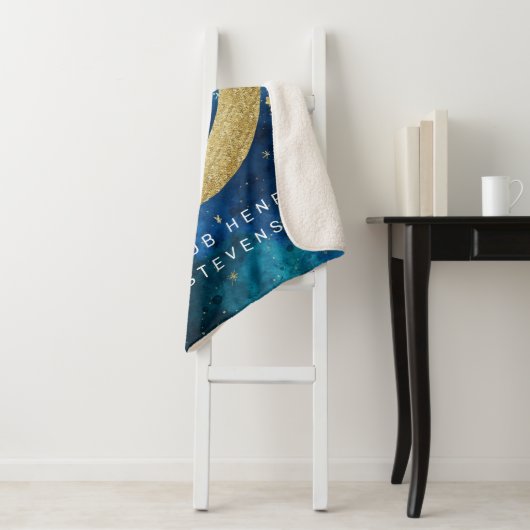 Träume wahrhaft Treue zu Moon & Stars Kindername Sherpadecke (Beispiel)