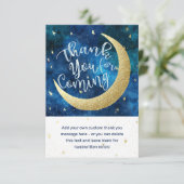 Träume wahrhaftig Treue zu Moon Stars Kinderdusche Dankeskarte (Stehend Vorderseite)