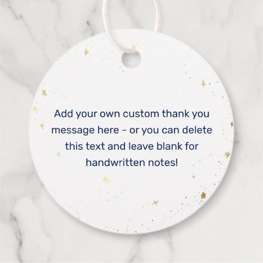 Träume wahrhaftig Treue zu Moon Stars Kinderdusche Geschenkanhänger (Rückseite)