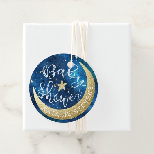 Träume wahrhaftig Treue zu Moon Stars Kinderdusche Geschenkanhänger (Beispiel)