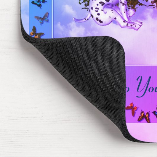 Träume Welpenschmetterlinge Inspiration Mousepad (Ecke)