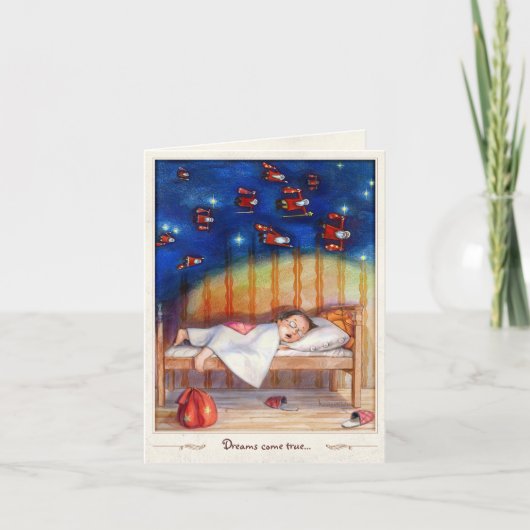 Träume werden wahr feiertagskarte (Vorderseite)
