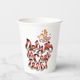 Träume werden wahr pappbecher