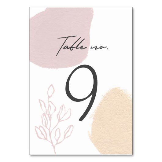 Träume werden wahr | Tischnummer (Vorderseite)