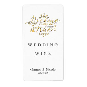 TRÄUME WERDEN WIRKLICH WAHR Goldene Hochzeit Wein