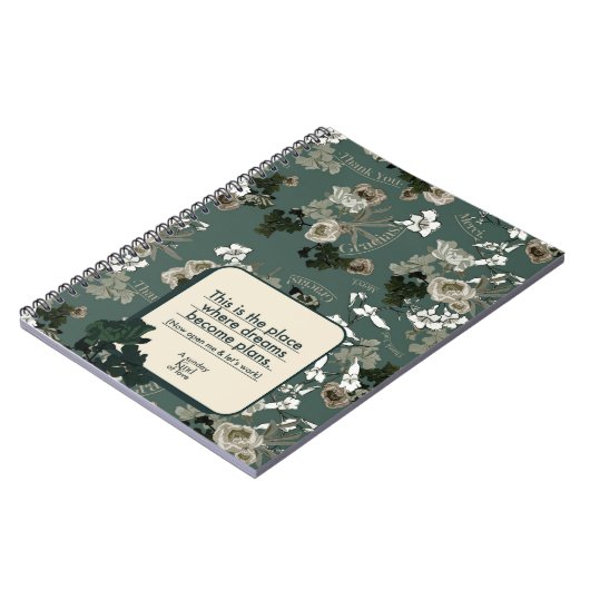 Träume werden zu Plänen Notizblock (Linke Seite)