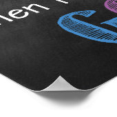 Träume werden zu Zielen druckbar Poster (Ecke)