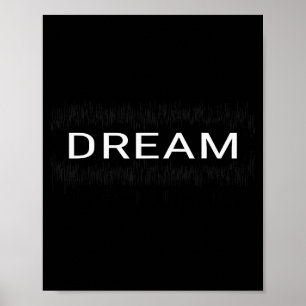 Träume wie Martin Luther King Jr. Tag Motivierend Poster