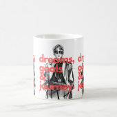 Träume Ziele und Reise-Tasse Kaffeetasse (Mittel)