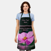 Träume Zitat Cosmos Blume Inspirierend Schürze (Getragen)