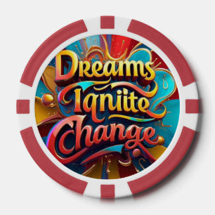 "Träume zur Realität" Pokerchips