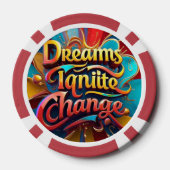 "Träume zur Realität" Pokerchips (Rückseite)