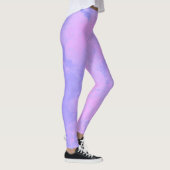Traumeffekt Spritzer Wolken rosa und lila Leggings (Rechts)