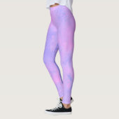 Traumeffekt Spritzer Wolken rosa und lila Leggings (Links)
