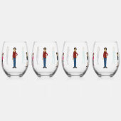 TräumeInRealitätComicsThe Fam Cover Art Weinglas Ohne Stiel (Vorderseite)