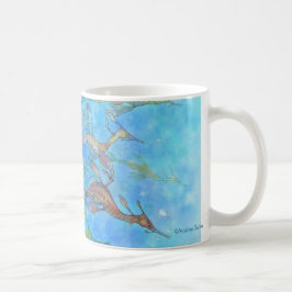 Träumen auf Aquamarine-Gezeiten-Tasse Kaffeetasse