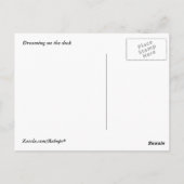 Träumen auf der Dock Postcard Postkarte (Rückseite)