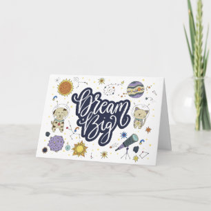 Träumen Big Space Galaxy Inspiration Feiertagskarte
