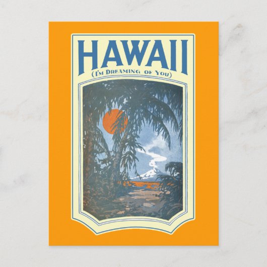 Träumen der Hawaii Postkarte (Vorderseite)
