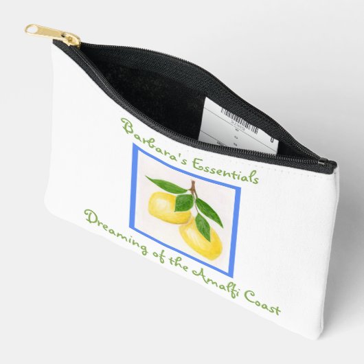 Träumen der Küste von Amalfi gezackt Zubehörtasche (Offen)