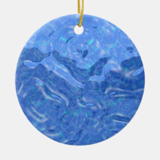 Träumen der Pool Weihnachtsdekoration Keramik Ornament (Vorne)