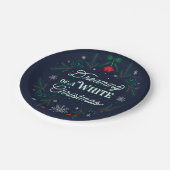 Träumen ein des weißes pappteller (Schrägansicht)