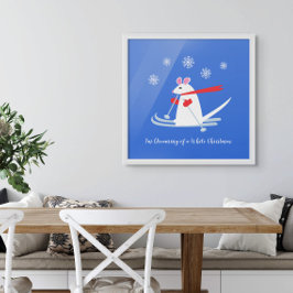 Träumen einer weißen Weihnachtsfeier - Skizze Poster