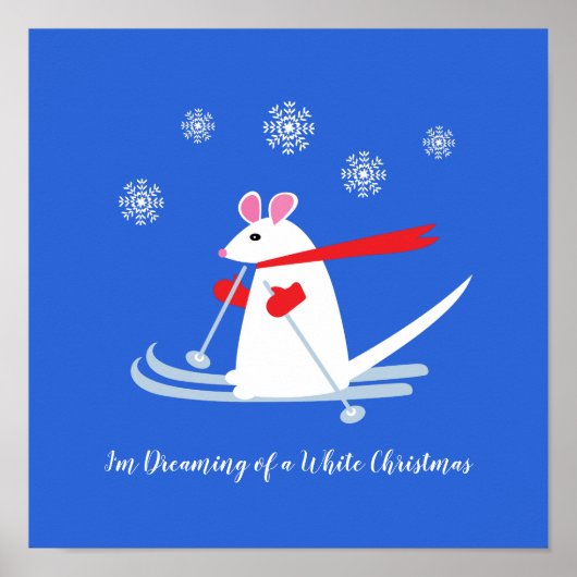 Träumen einer weißen Weihnachtsfeier - Skizze Poster (Vorne)