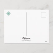 Träumen einer weißen Weihnachtskarte Feiertagspostkarte (Rückseite)