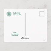 Träumen einer weißen Weihnachtsvorlage Postkarte (Rückseite)