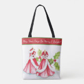 Träumen einer weißen Weihnachtszeit-Tasche Tasche (Rückseite)