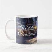 Träumen einer weißen Weihnachtszeit-Tasse, Schneeg Kaffeetasse (Links)