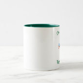 Träumen einer weißen Weihnachtszeit-Tasse Zweifarbige Tasse (Mittel)