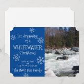 Träumen einer Whitewater Weihnachtsfotokarte Einladung (Vorne/Hinten)