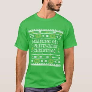 Träumen einer Whitewater-Weihnachtshässlichen T-Shirt