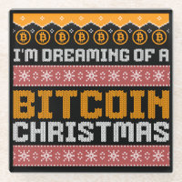 Träumen eines BITCOIN CHRISTMAS Imitats Strick Mus