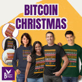 Träumen eines BITCOIN CHRISTMAS Imitats Strick Mus Sweatshirt
