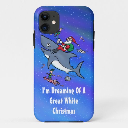 Träumen eines großen weißen Hais Weihnachten Case-Mate iPhone Hülle (Rückseite)