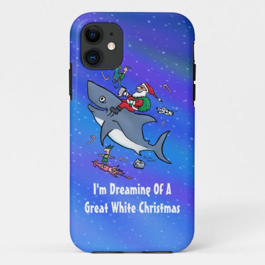 Träumen eines großen weißen Hais Weihnachten Case-Mate iPhone Hülle (Rückseite)