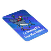 Träumen eines großen weißen Hais Weihnachten Magnet (Rechte Seite)
