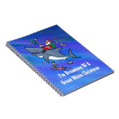 Träumen eines großen weißen Hais Weihnachten Notizblock (Rechte Seite)