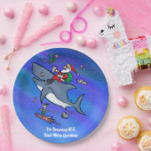 Träumen eines großen Weißen Hais Weihnachten Pappteller (Party)