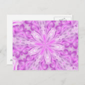 Träumen eines rosa Sterns Postkarte (Vorne/Hinten)