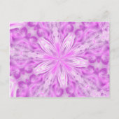 Träumen eines rosa Sterns Postkarte (Vorderseite)